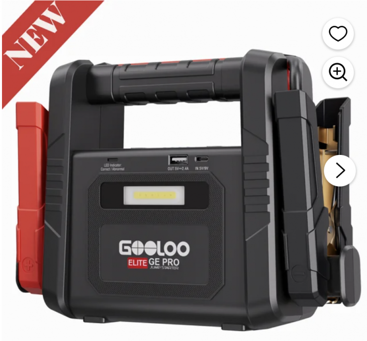 Walmart Canada Offers: Save 73% on GOOLOO Car Jump Starter & Tire Inflator + More